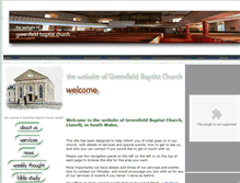 Tablet Screenshot of greenfieldchurch.net